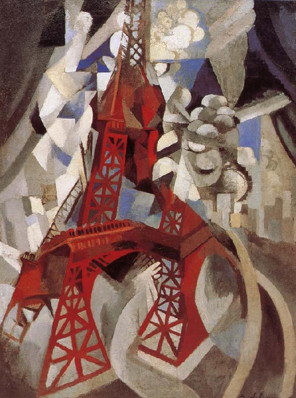 Delaunay, Robert Eiffel Tower  Red tower Germany oil painting art